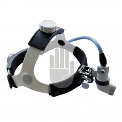 Lampe frontale avec câble à lumière froide 