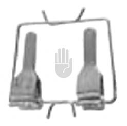 Pince micro-vasculaire double 