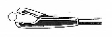 Pince en forme curette ronde 