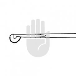 Rosettenmesser, gezahnt 